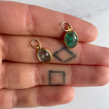 Channel Set Emerald Pendant