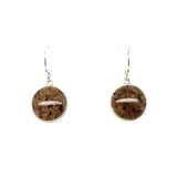 Grindstone Granite Sandglobe Earrings