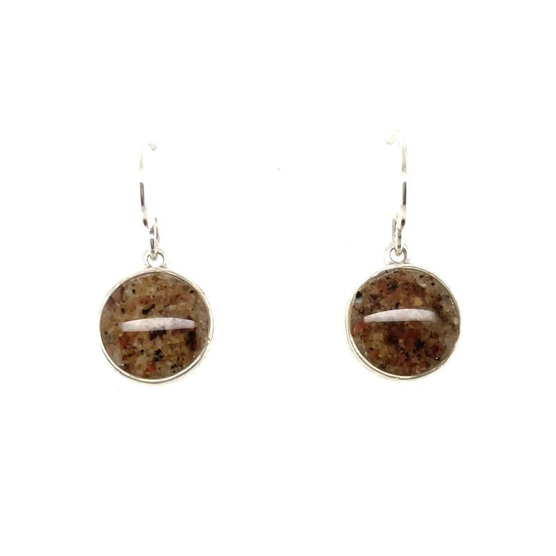 Grindstone Granite Sandglobe Earrings