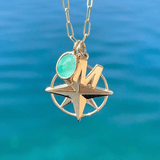 Organic Set Gemstone Charm