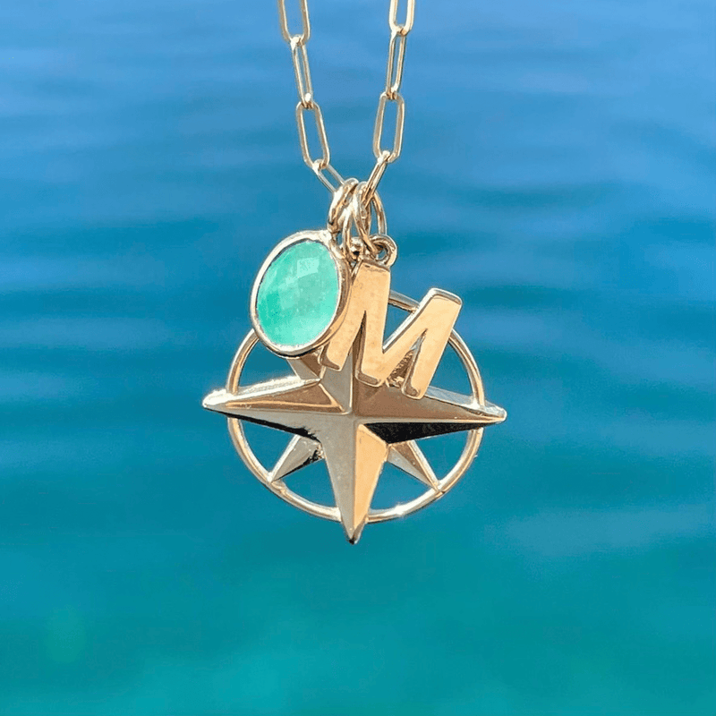 Organic Set Gemstone Charm
