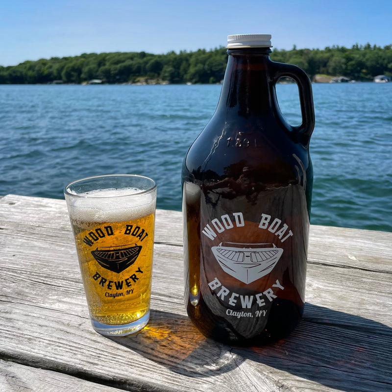 Wood Boat Brewery Beer Growler Charm