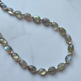 Oval Beaded Labradorite Necklace