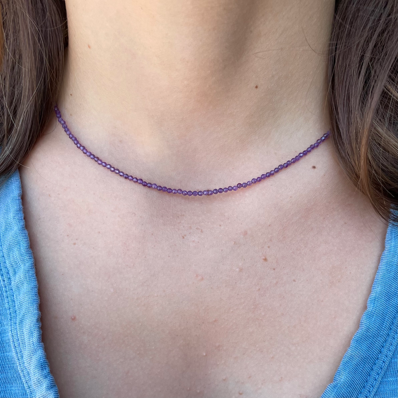 Tiny Gemstone Strand (Solid Color)