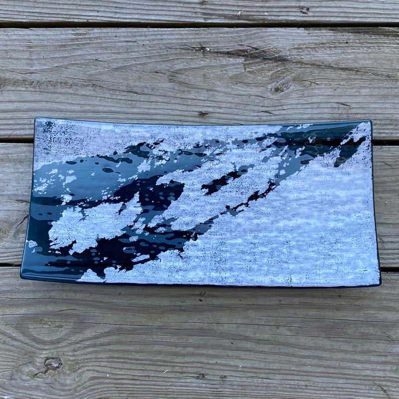 Long Glass Platter (River Chart)