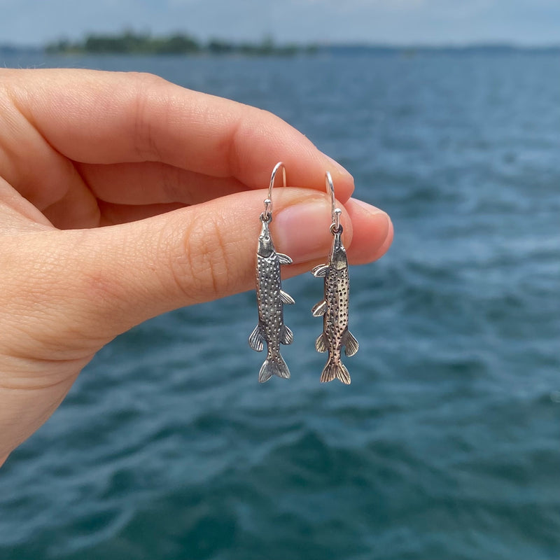 clip on fishing lure earrings Pike Earrings