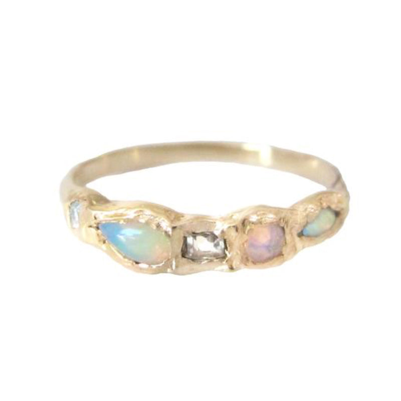 Journey Treasure Mermaid Ring in 14K Yellow Gold