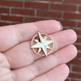 Large Compass Rose Charm