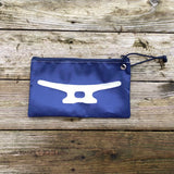 Large Cleat Wristlet (Navy & White)