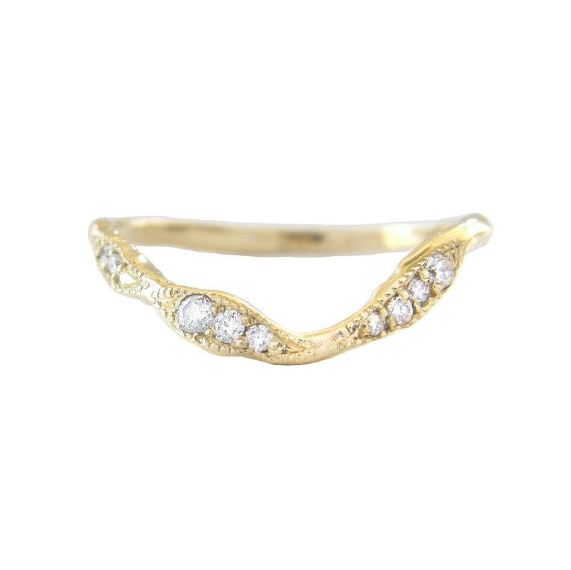Lava Ribbon Ring in 14K Yellow Gold