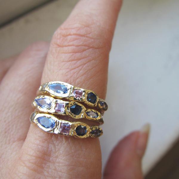 Journey Treasure Moonlight Ring in 14K Yellow Gold