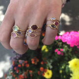 Light Blue Sapphire Ring in Solid 18K Gold