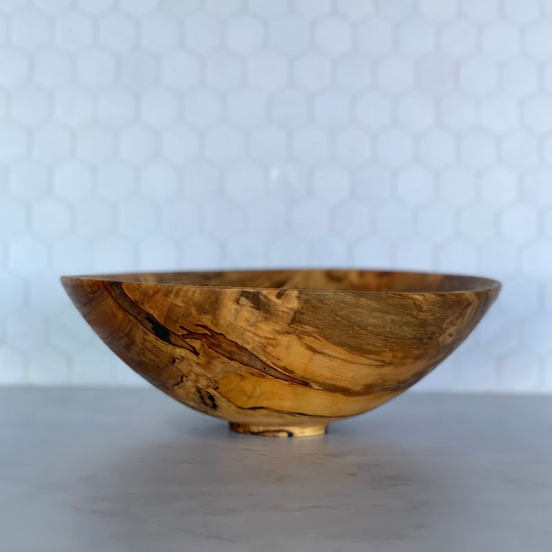 Wooden Bowl #361 (Medium Spalted Maple)