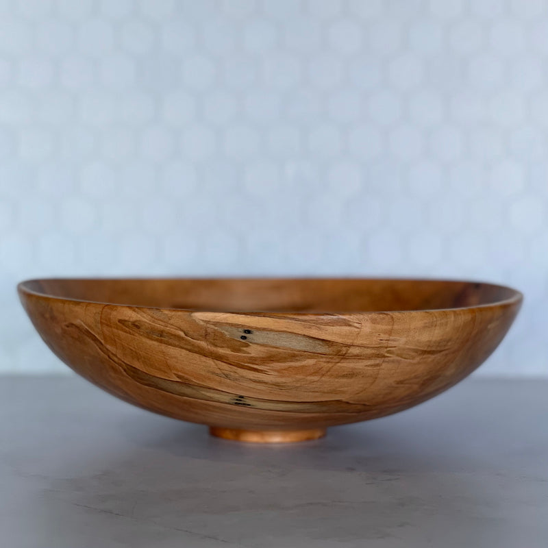Wooden Bowl  #364 (Medium Spalted Cherry)