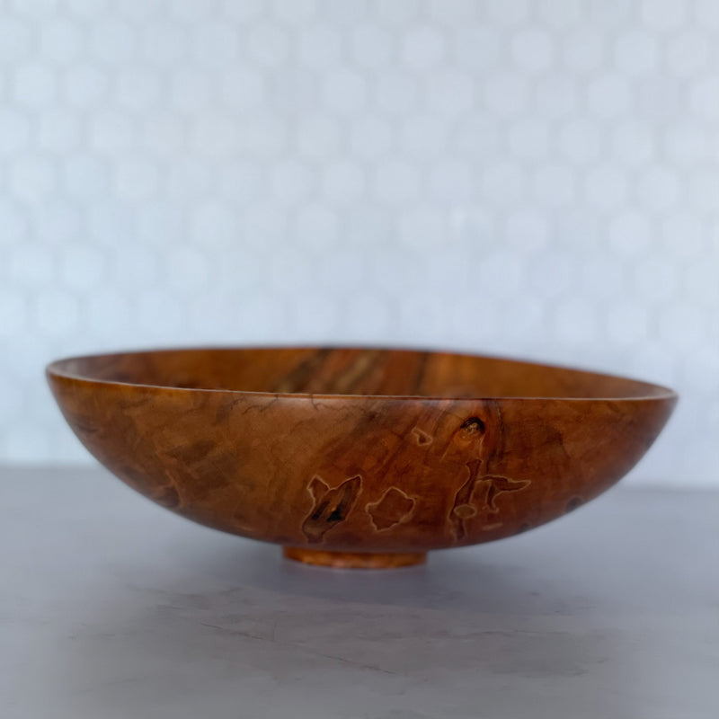 Wooden Bowl  #364 (Medium Spalted Cherry)