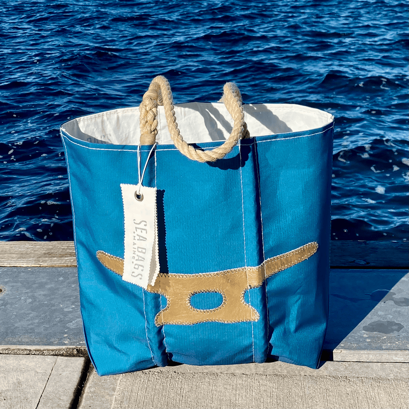 Medium Cleat Tote (Blue & Gold)