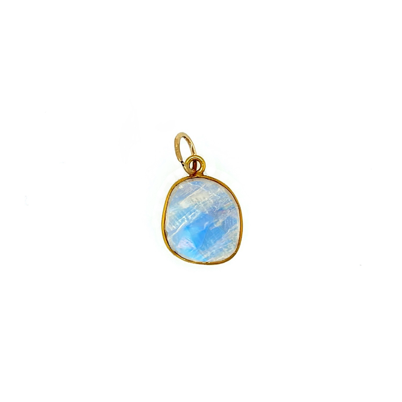 Channel Set Moonstone Pendant