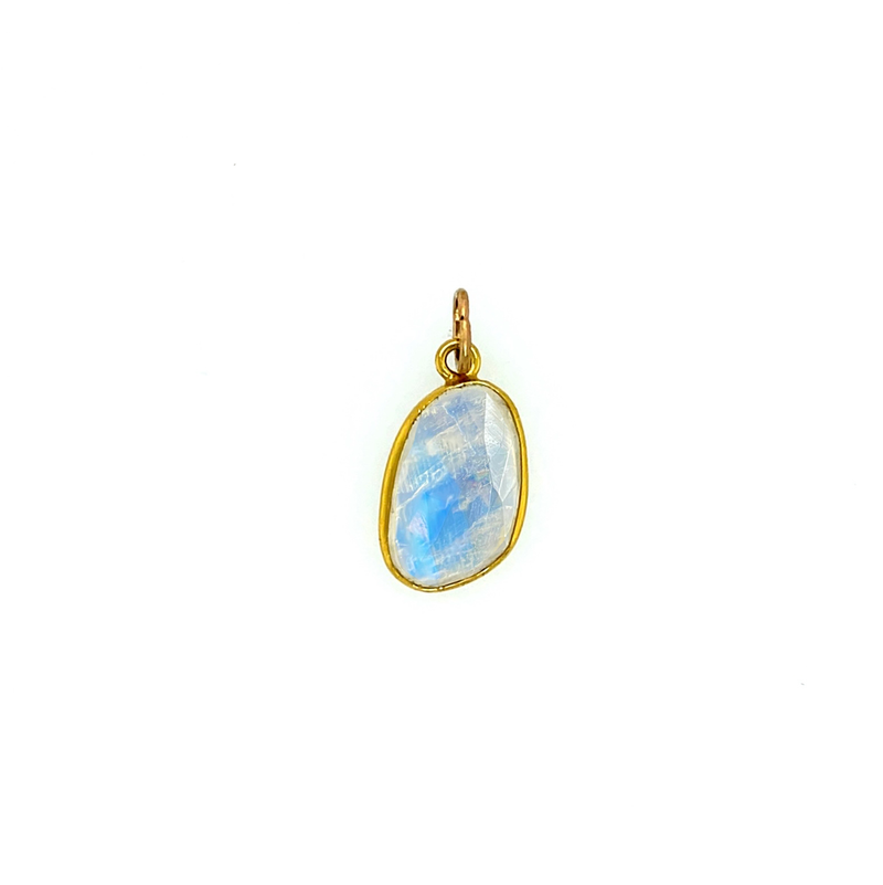 Channel Set Moonstone Pendant