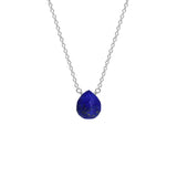 Single Drop Gemstone Necklace (Pear Shape)