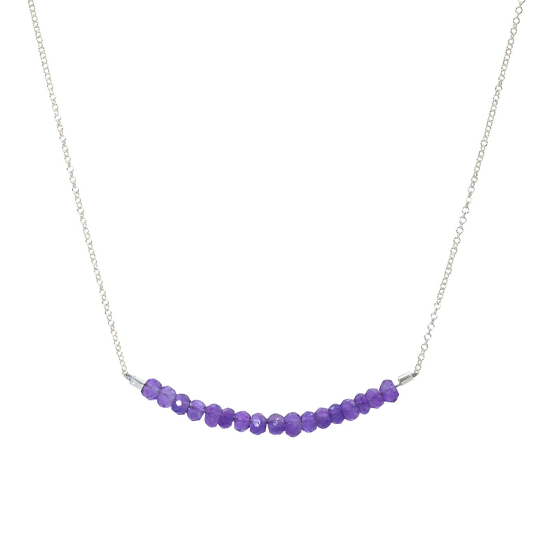Classic Gemstone Bar Necklace