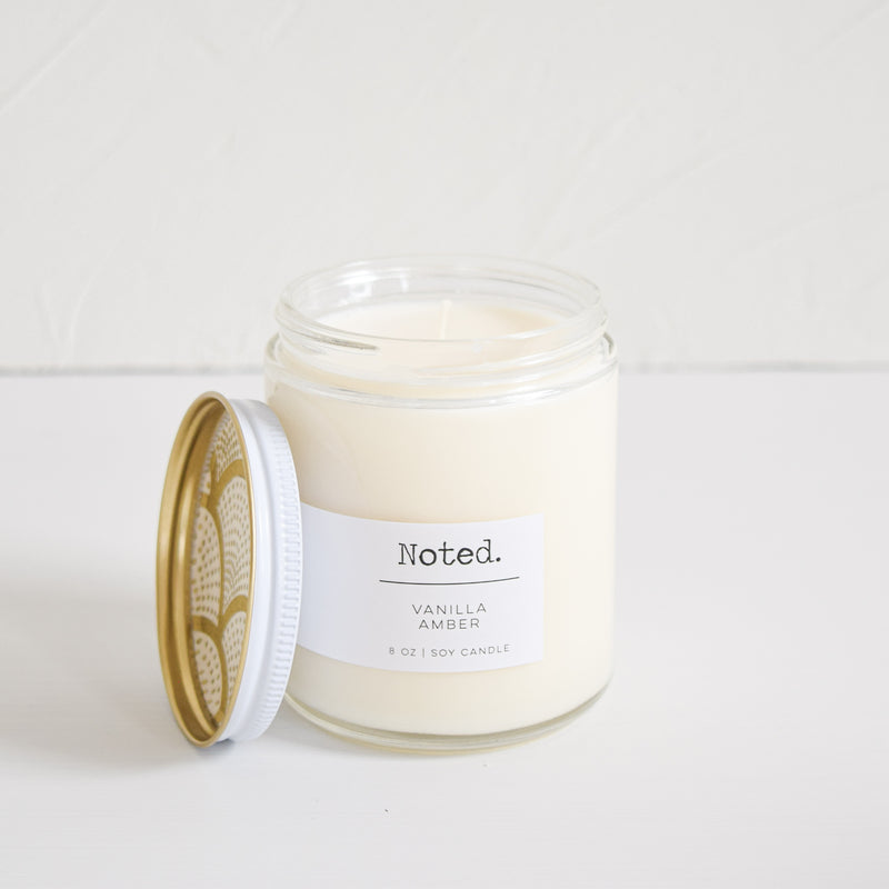 Vanilla Amber Jar Candle
