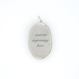 Oval Engravable Charm