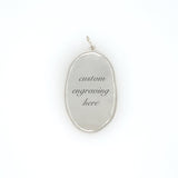 Oval Engravable Necklace