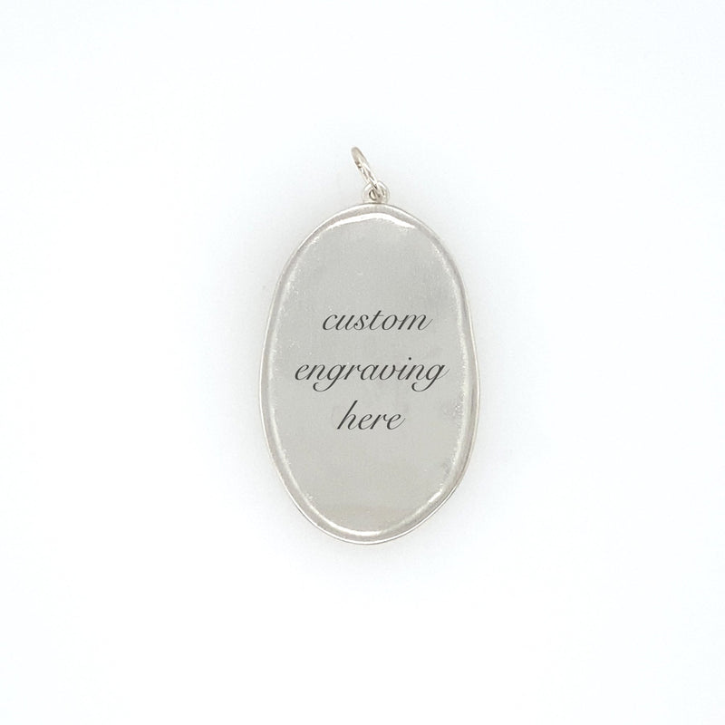 Oval Engravable Necklace