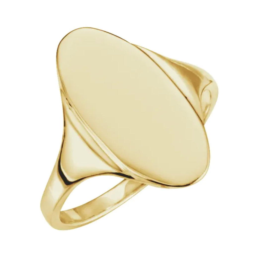 Oval Signet Ring – The Golden Cleat