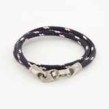 Contender Double Rope Bracelet (Navy/Red/White)