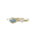 Guiding Light Labradorite and Diamond Ring in 14K Yellow Gold