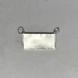 Sideways Rectangular Engravable Charm