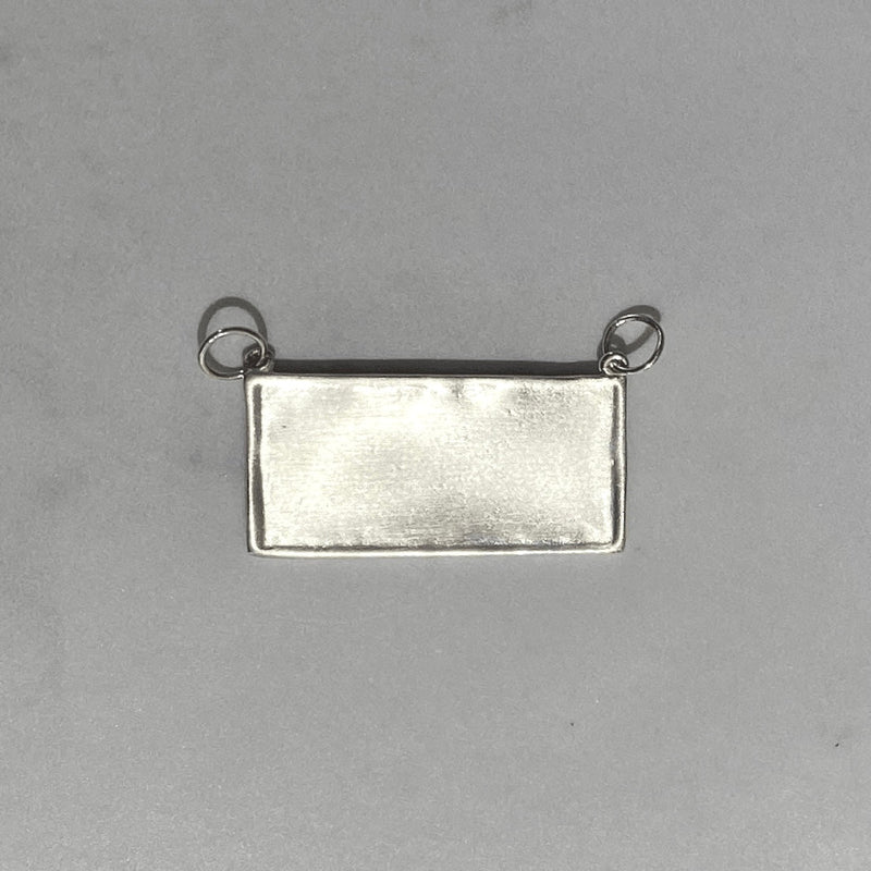 Sideways Rectangular Engravable Necklace