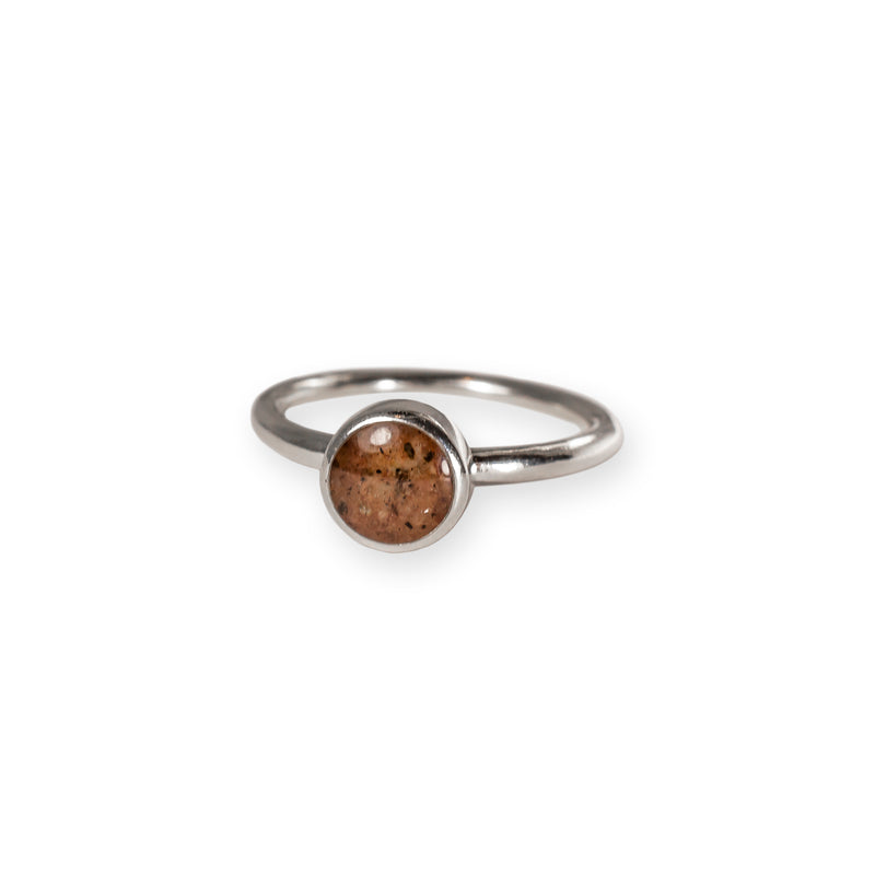 Grindstone Granite Round Stacker Ring