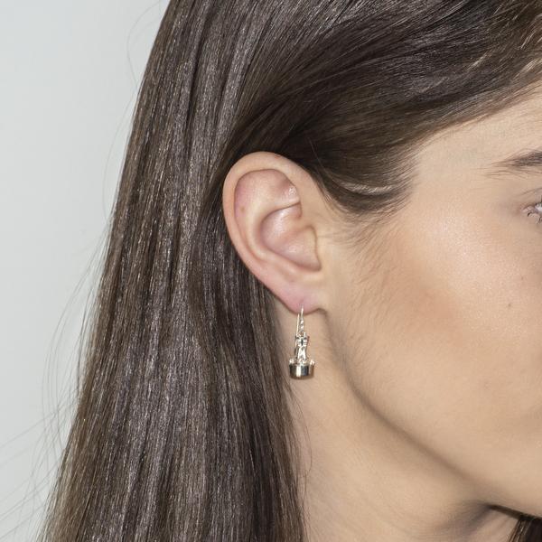 Small Channel Marker Earrings