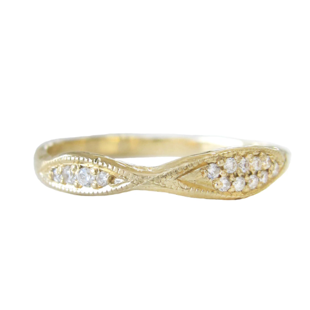 Lava Heartbeat Ring in 14K Yellow Gold