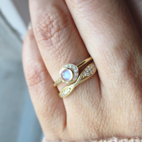 Lava Heartbeat Ring in 14K Yellow Gold