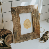 Jyotisha Carved Wood and Brass Accent Picture Frame
