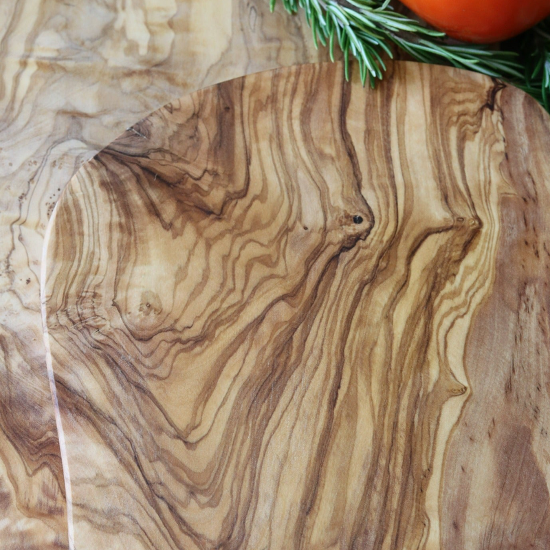 Organic Shaped Olive Wood Board