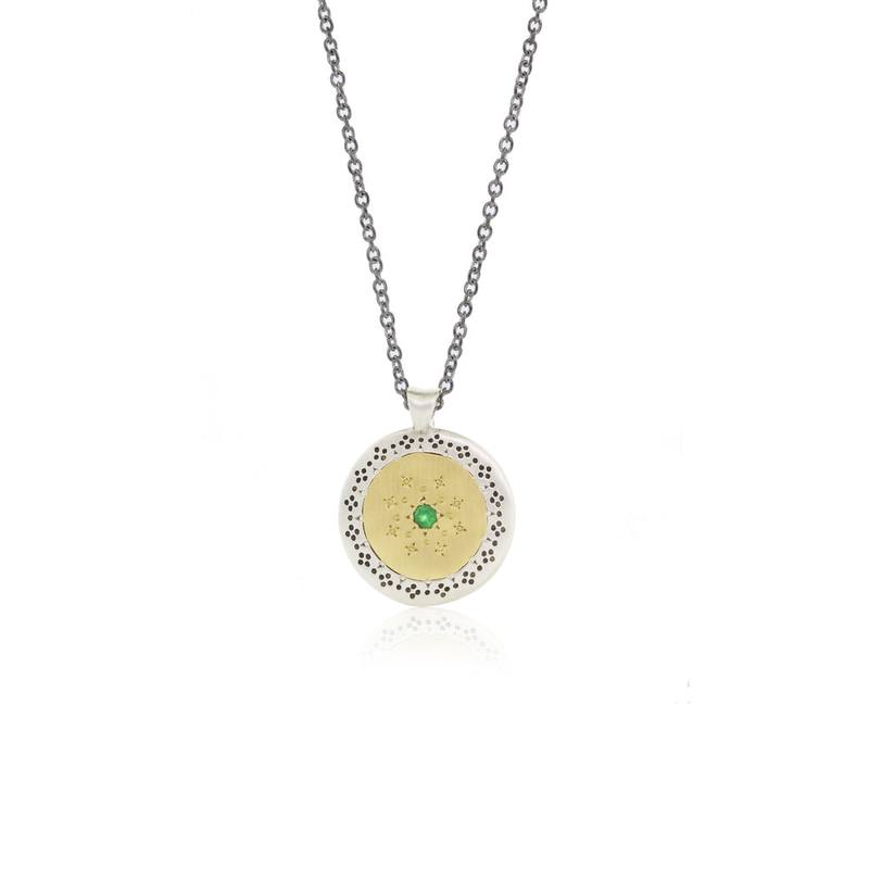 Seeds of Harmony Single Stone Diamond Pendant Necklace