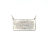 Sideways Rectangular Engravable Charm