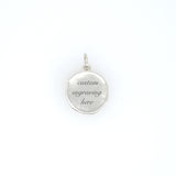 Small Round Engravable Charm