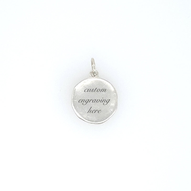 Small Round Engravable Necklace