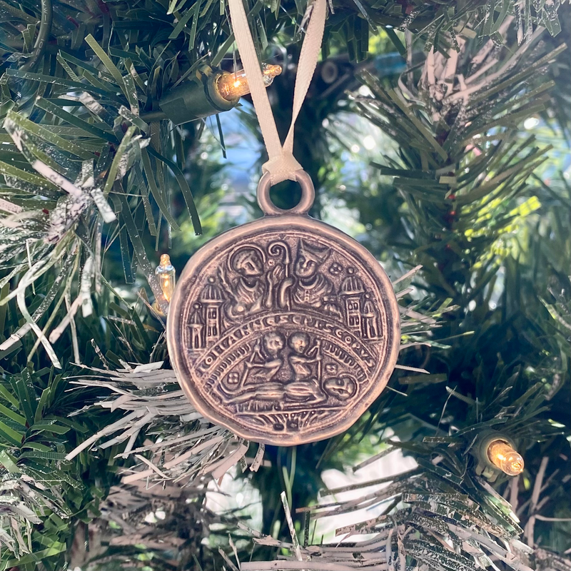 St. Lawrence Coin Pewter Ornament
