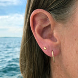 Star Earrings with Diamonds