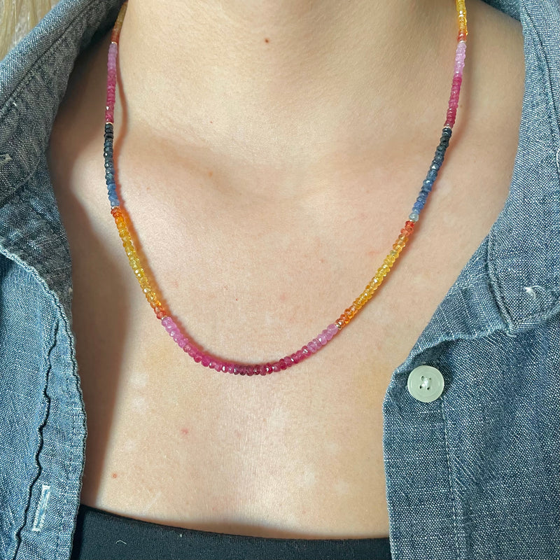 Small Sunset Sapphire Strand