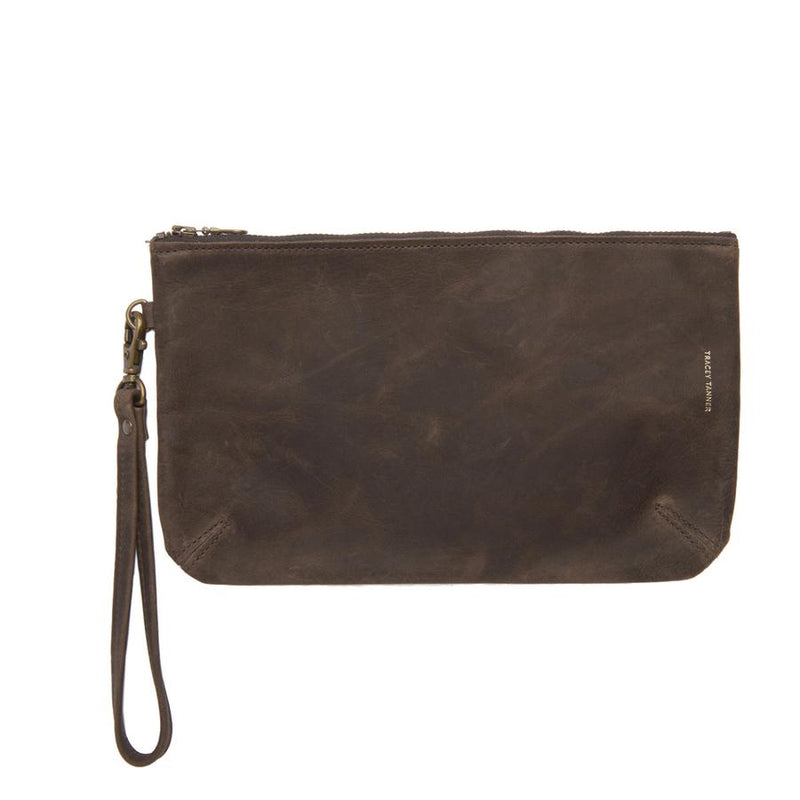 Large Leather Wristlet The Golden Cleat