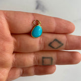 Channel Set Turquoise Pendant