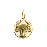 Taurus Zodiac Charm in 18K Gold