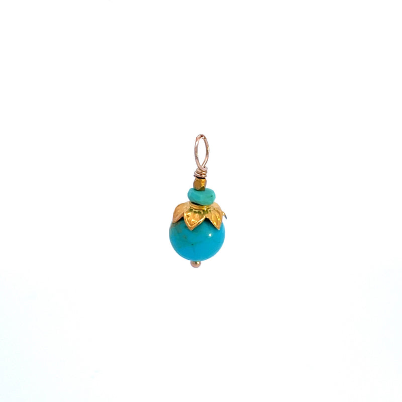 Turquoise Flora Sphere Pendant